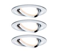 Paulmann 3-spot Nova Coin round swivelling, chrome