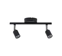 Paulmann 66751 Spotlight Carolina IP44 max. 2x10 watt dimmable Ceiling Spotlight Anthracite, Chrome Ceiling lamp Metal Ceiling spot GU10