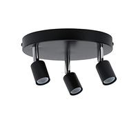 Paulmann 66752 Spotlight Carolina IP44 max. 3x10 watt dimmable Ceiling Spotlight Anthracite, Chrome Ceiling lamp Metal Ceiling spot GU10