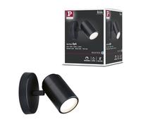 Paulmann 66774 Spotlight Zyli IP44 GU10 230V max. 10W dimmable Black matt