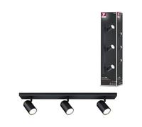 Paulmann 66777 Spotlight Zyli IP44 GU10 230V max. 3x10W dimmable Black matt