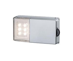 Paulmann 70498 SnapLED Cabinet Silver Door Open Light Off When Pressure on The Roller 4x15V mounting with Adhesive Pads, Integriert, 0.33 W