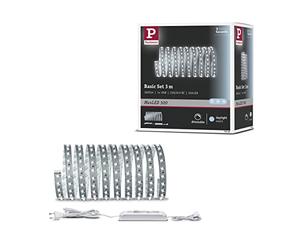Paulmann 70580 MaxLED 500 LED Strip Basic Set incl. 1x17-watt dimmable Lighting Strip Silver Light Strip Metal LED Strip 6500 K