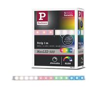 Paulmann 70634 MaxLED RGBW LED Strip Coated LED Strip 1 m Lighting Strip 12W Light Strip Multicolour with Colour-Change Function