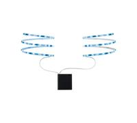 Paulmann 70702 Function Mobile Strip 2x80cm Blue 0.6W 9 V 4xAA White Metal/Plastic