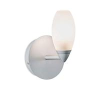 Paulmann 70838 Wall luminaire Carina max. 28 watt IP44 Wall lamp Chrome matt, Satin Living Room lamp Metal, Glass Hallway lamp G9