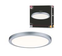 Paulmann 70865 LED Atria mounting Panel Round Ceiling luminaire 22W Light 2700K Warm White Chrome matt dimmable for Wall and Ceiling mounting