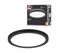 Paulmann 70997 LED panel Abia 190mm round incl. 1x11.2W Warm white Black Light panel Plastic Lighting system 3000K