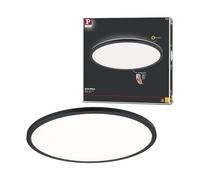 Paulmann 70999 LED Panel Atria Shine 420 mm 3-Step-Dim Round incl. 1x22 W dimmable Warm White Black Light Panel Plastic Ceiling Panel 3000 K