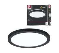 Paulmann 71011 LED Panel Atria Shine 190 mm Round incl. 1x11.2 W Daylight White Black Light Panel Plastic Ceiling Panel 4000 K