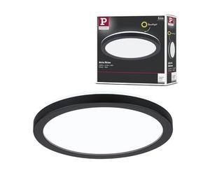 Paulmann 71011 LED Panel Atria Shine 190 mm Round incl. 1x11.2 W Daylight White Black Light Panel Plastic Ceiling Panel 4000 K