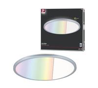 Paulmann Atria Shine 71019 LED Panel 420 mm Round Including 1 x 20 W Dimmable RGBW Colour Control Chrome Matt Light Panel Plastic Ceiling Panel