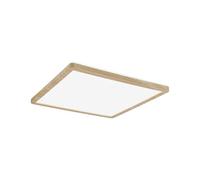 Paulmann 71035 LED Panel Atria Shine Ceiling luminaires with Backlight Angular IP44 16W 1600lm 293x293 mm Wood Look Plastic 4000K Bathroom luminaires