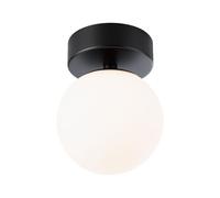 Paulmann 71071 LED Ceiling luminaire Selection Bathroom Gove IP44 3000K 400lm 230V 5W Black matt, Satin Bathroom luminaire
