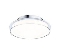Paulmann 71078 LED Ceiling luminaire Selection Bathroom Luena IP44 3000K 600lm 230V 11.5W Glass, Chrome Bathroom luminaire