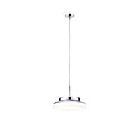Paulmann Luena LED pendant light IP44 chrome Ø25cm