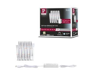 Paulmann 71123 MaxLED 500 LED Strip Full Line COB 10W 600lm/m 480LEDs/m dimmable 1.5m Silver Plastic 6500K LED Strip Expandable