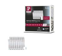 Paulmann 71129 MaxLED 1000 Strip Full-Line COB 30W 640lm/m 528LEDs/m dimmable 2.5 m Silver Plastic 6500K Extendable LED Strip, Material, 30 W