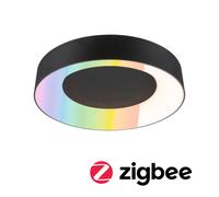 Paulmann 75416 LED ceiling luminaire Smart Home Zigbee 3.0 Casca IP44 RGBW+ 1750lm 230V 20W dimmable black matt