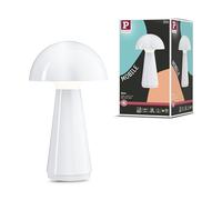 Paulmann Onzo LED rechargeable table lamp, white, plastic, IP44