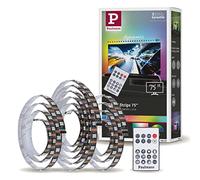 Paulmann 78882 LED Strip Light with Dynamic RGB Lights, Remote Control and USB Cable - Dimmable Light with Adhesive Back for TV and Gaming Room - Strip Length: 3.1 m - Black