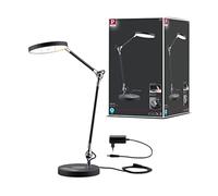 Paulmann 78910 Numis LED Desk luminaire TunableWhite Qi Charging Function incl. 1x11 watt dimmable Office Lighting Black Work Light Aluminium, Plastic Warm White to Daylight White 2,700-6,500 K