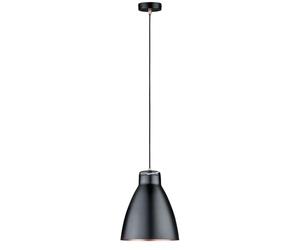 Paulmann 79609 Neordic Roald Pendant luminaire max. 1x20W Pendant lamp for E27 Lamps Ceiling lamp Black matt/Copper matt 230V Metal/Marble Without lamp