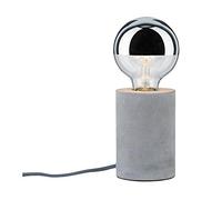 Paulmann 79621 Neordic Mik Table luminaire Round max. 1x20W Table lamp for E27 Lamps Bedside lamp Grey 230V Concrete Without lamp