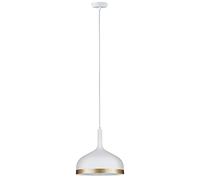 Paulmann 79628 Neordic Embla Pendant luminaire max. 1x20W Pendant lamp for E27 Lamps Ceiling lamp White matt/Gold 230V Metal Without lamp