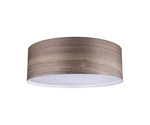 Paulmann 79687 Neordic Liska Ceiling Light - Dimmable LED Scandinavian-Style Lamp - Suitable for Max 3 x 20 Watt E27 Bulbs, Comes Without Bulbs - Dark Wood
