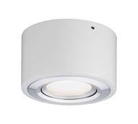 Paulmann 79708 LED Ceiling luminaire Argun Round swivelling incl. 1x4.8 watt dimmable Ceiling lamp Brushed Aluminium Living Room lamp Metal 3000 K