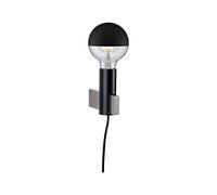 Paulmann 79762 Ceiling luminaire Neordic Aik Rectangular max. 20 watt Wall luminaire Black Wall Lighting Metal Wall lamp E27