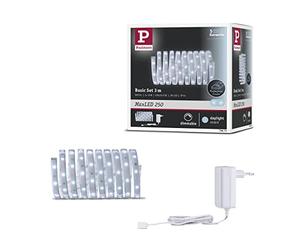 Paulmann 79873 LED Strip MaxLED 250 Basic Set 3m Daylight IP44 Protect Cover incl. 1x12 watt Strip Lighting Strip 6500 K
