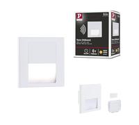 Paulmann 79999 LED Recessed Wall luminaire Tsaro Square 80x36mm 1W 80lm 230V 2700K Matt White