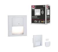 Paulmann 80003 LED Recessed Wall luminaire Tsaro Square 80x36mm 1W 80lm 230V 2700K Chrome matt