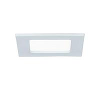 Paulmann 92064 Square Ceiling 4000 K Neutral White LED Panel IP44 Splash Proof Includes Bulb Recessed Light Plastic 6 W, Fest verbaut