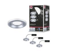 Paulmann 92250 LED Recessed luminaire Sormus IP65 Round 100mm 3x4,8/1,5W 560lm / 180lm 230V 3000K Chrome matt