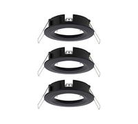 Paulmann 92481 Choose recessed luminaire spot Rigid max. 3x10 watt recessed Ceiling Spotlight Black matt recessed lamp Aluminium
