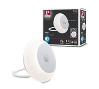 Paulmann 92492 Viby Mobile LED Night Light Round 0.7 watts with Motion Sensor White Plastic 3000 K Warm White