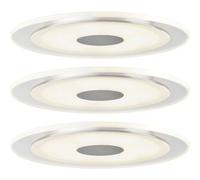 Premium LED recessed Whirl Round 150mm 3x6W 18VA Alumin. Rot/Satin alu/Acrylic