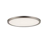Paulmann 92946 Areo LED Panel Round incl. 1x12-watt Ceiling lamp Soft Nickel Ceiling luminaire Plastic Living Room lamp 3000 K