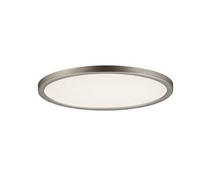 Paulmann 92946 Areo LED Panel Round incl. 1x12-watt Ceiling lamp Soft Nickel Ceiling luminaire Plastic Living Room lamp 3000 K