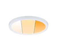 Paulmann 92989 Areo VariFit LED Panel recessed luminaire IP44 3-Step dim 175mm Round incl. 1x13W dimmable White matt Plastic 2000K