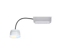 Paulmann 93074 LED Recessed Light Module Smart Home Zigbee Tunable White Coin Round 50 mm 6 W 470 lm 230 V Tunable White Satin Round Dimmable Ceiling Spotlight Plastic