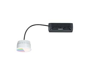 Paulmann 93075 LED Recessed Light Module Smart Home Zigbee RGBW 400 lm 51 mm Round i1 x 5.2 Watt Dimmable Satin Plastic 2700 K Coin, 5.2 W