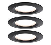 Paulmann Nova Plus LED Recessed Light 18W Black Dimmable 3-set