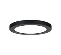 Paulmann 93097 LED Panel recessed panel 2in1 Cover-it 225mm round incl. 1x16.5W Daylight White Black rec. luminaire plastic 4000K