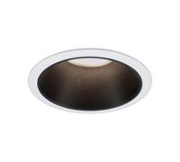 Paulmann 93394 Cole recessed luminaire Rigid Round dimmable recessed Spotlight White, Black matt spot Aluminium, Plastic recessed lamp GU10