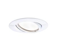 Paulmann 93413 LED recessed luminaire Base round swivelling incl. 1x5 watt recessed spotlight set white spot metal recessed lamp 3000 K