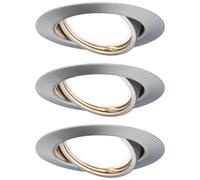 Paulmann Base GU10 recessed spotlight 3-set, iron